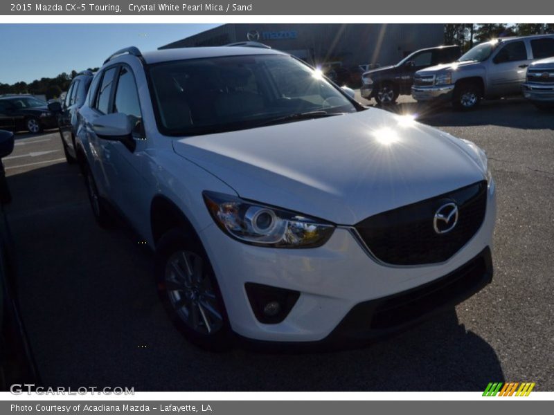 Crystal White Pearl Mica / Sand 2015 Mazda CX-5 Touring