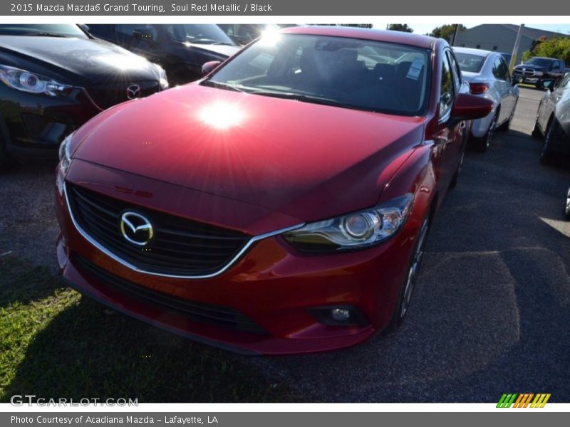 Soul Red Metallic / Black 2015 Mazda Mazda6 Grand Touring