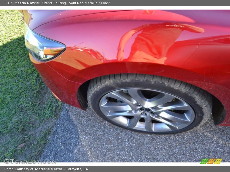 Soul Red Metallic / Black 2015 Mazda Mazda6 Grand Touring