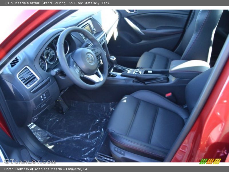 Soul Red Metallic / Black 2015 Mazda Mazda6 Grand Touring