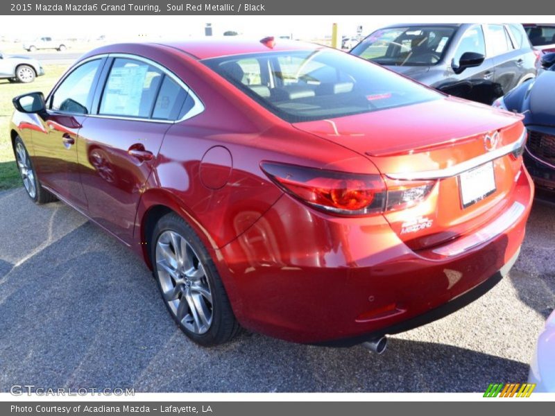 Soul Red Metallic / Black 2015 Mazda Mazda6 Grand Touring