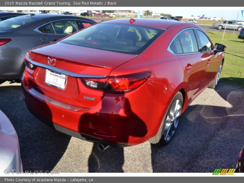 Soul Red Metallic / Black 2015 Mazda Mazda6 Grand Touring