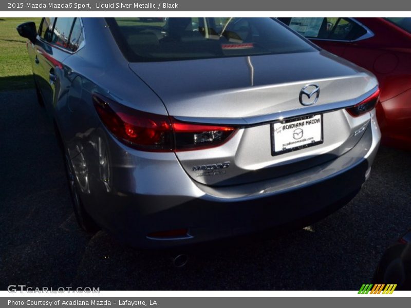 Liquid Silver Metallic / Black 2015 Mazda Mazda6 Sport