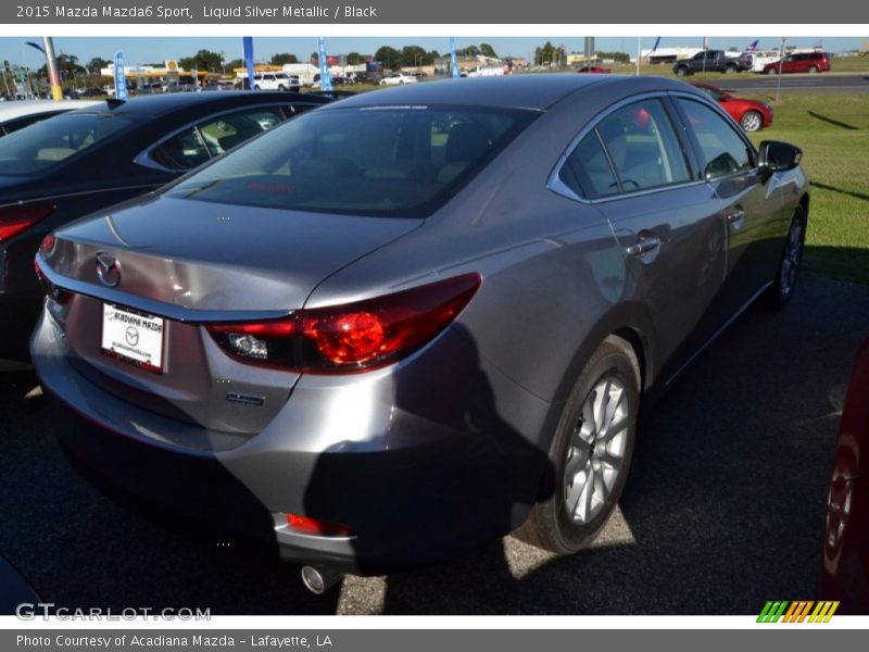 Liquid Silver Metallic / Black 2015 Mazda Mazda6 Sport