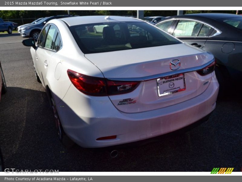 Snowflake White Pearl / Black 2015 Mazda Mazda6 Touring