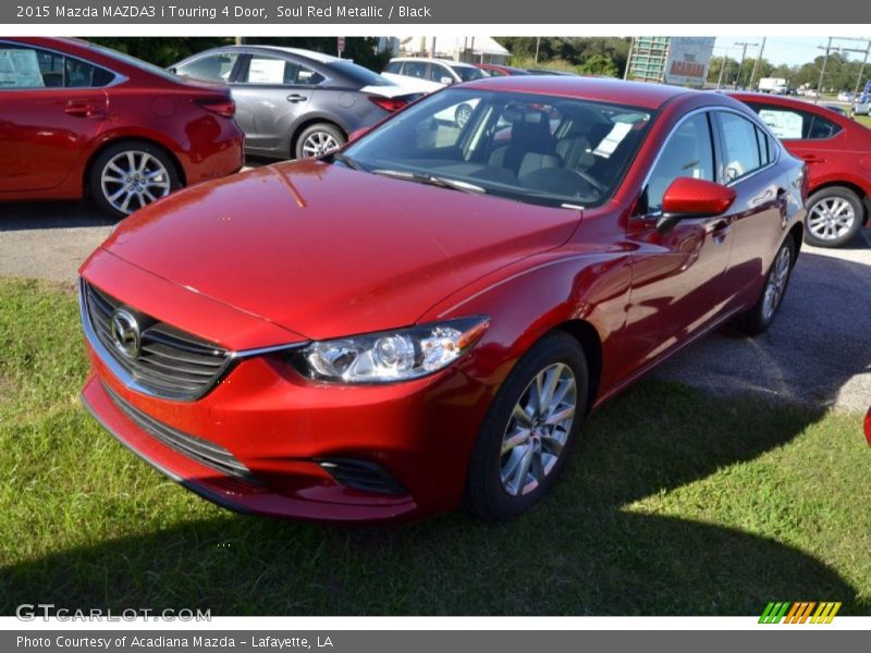 Soul Red Metallic / Black 2015 Mazda MAZDA3 i Touring 4 Door