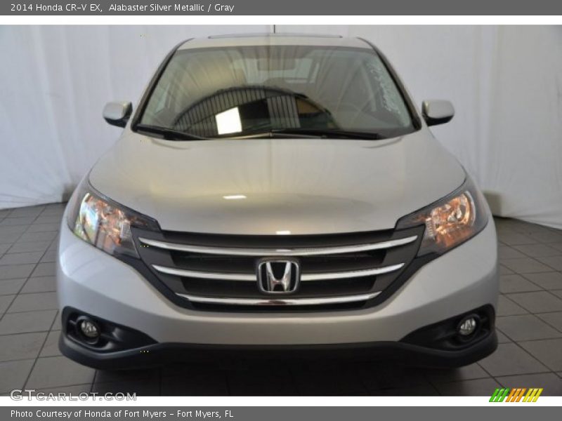 Alabaster Silver Metallic / Gray 2014 Honda CR-V EX