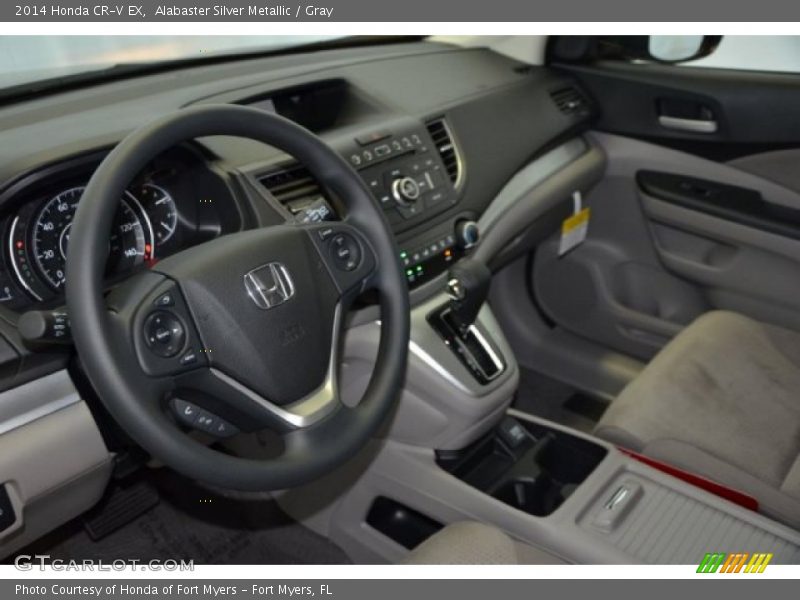 Alabaster Silver Metallic / Gray 2014 Honda CR-V EX