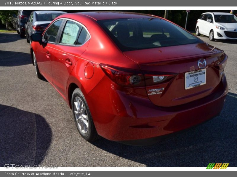 Soul Red Metallic / Black 2015 Mazda MAZDA3 i Touring 4 Door