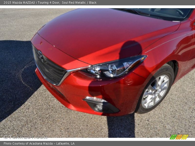 Soul Red Metallic / Black 2015 Mazda MAZDA3 i Touring 4 Door