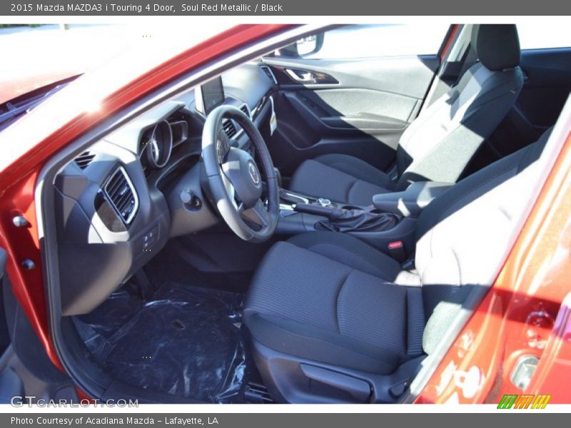 Soul Red Metallic / Black 2015 Mazda MAZDA3 i Touring 4 Door