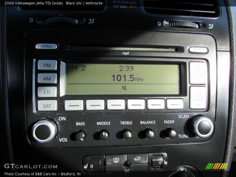 Black Uni / Anthracite 2009 Volkswagen Jetta TDI Sedan