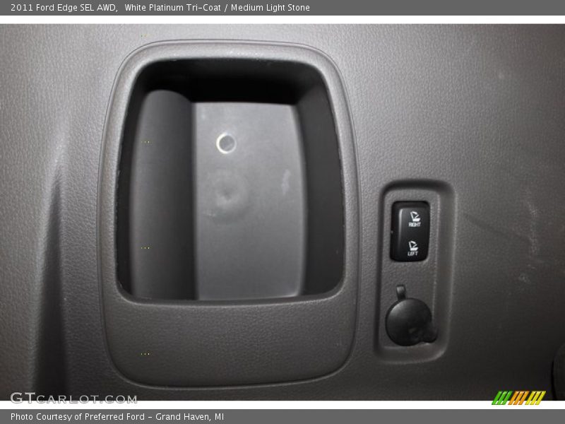 White Platinum Tri-Coat / Medium Light Stone 2011 Ford Edge SEL AWD