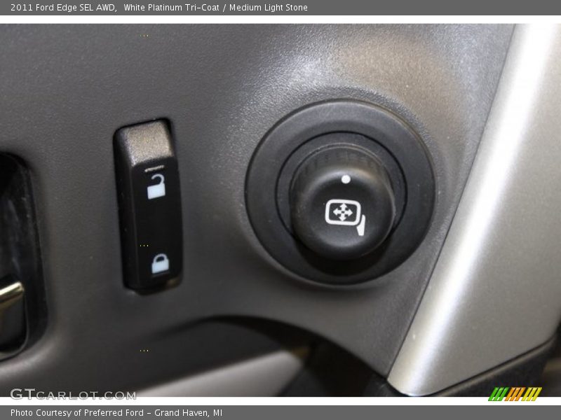 White Platinum Tri-Coat / Medium Light Stone 2011 Ford Edge SEL AWD