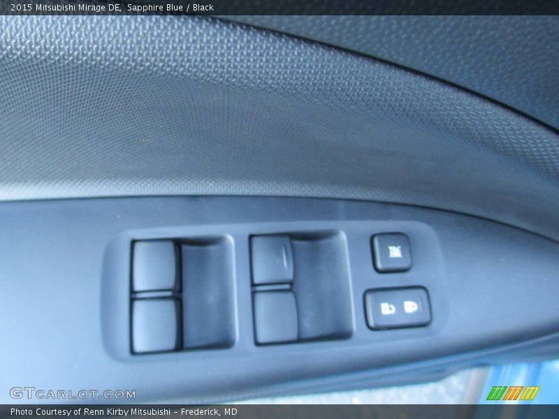 Sapphire Blue / Black 2015 Mitsubishi Mirage DE