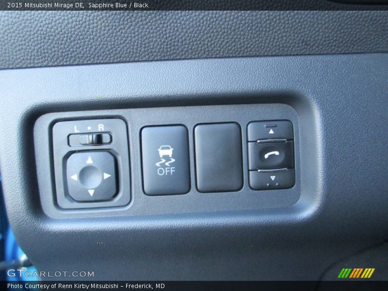 Sapphire Blue / Black 2015 Mitsubishi Mirage DE