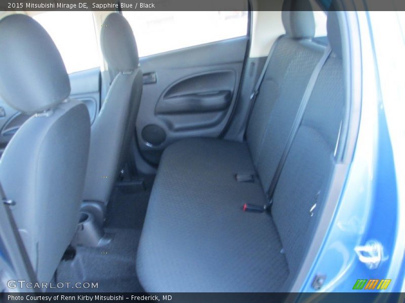 Sapphire Blue / Black 2015 Mitsubishi Mirage DE