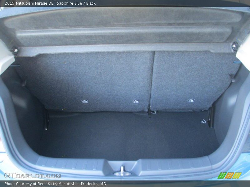 Sapphire Blue / Black 2015 Mitsubishi Mirage DE