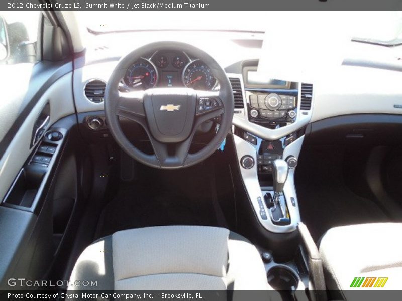 Summit White / Jet Black/Medium Titanium 2012 Chevrolet Cruze LS