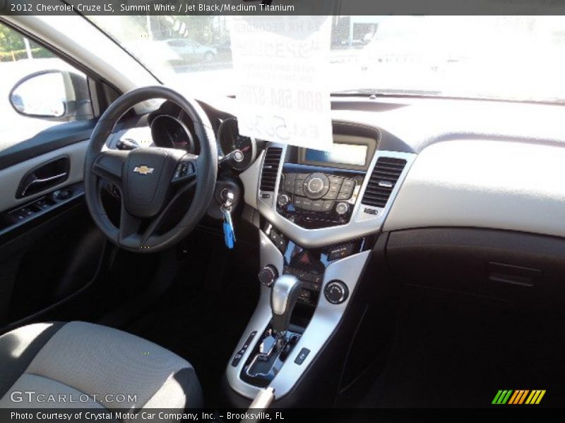 Summit White / Jet Black/Medium Titanium 2012 Chevrolet Cruze LS