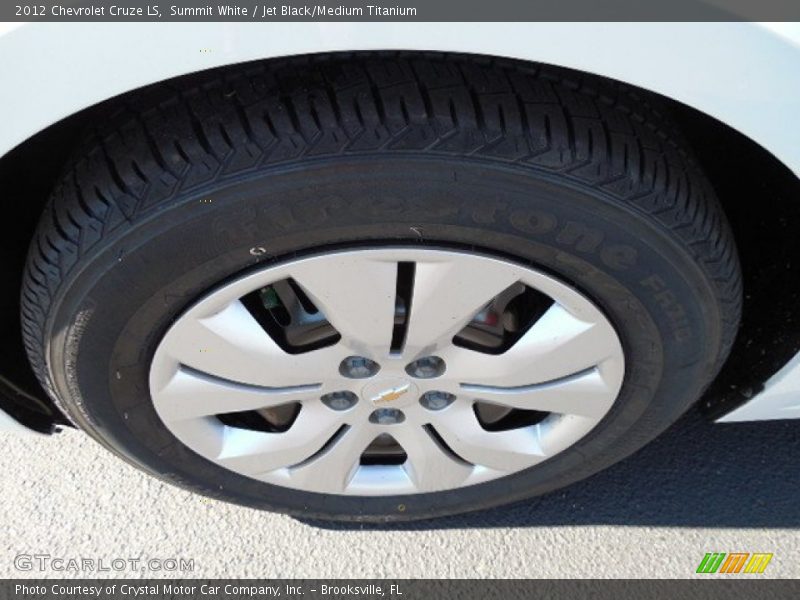 Summit White / Jet Black/Medium Titanium 2012 Chevrolet Cruze LS