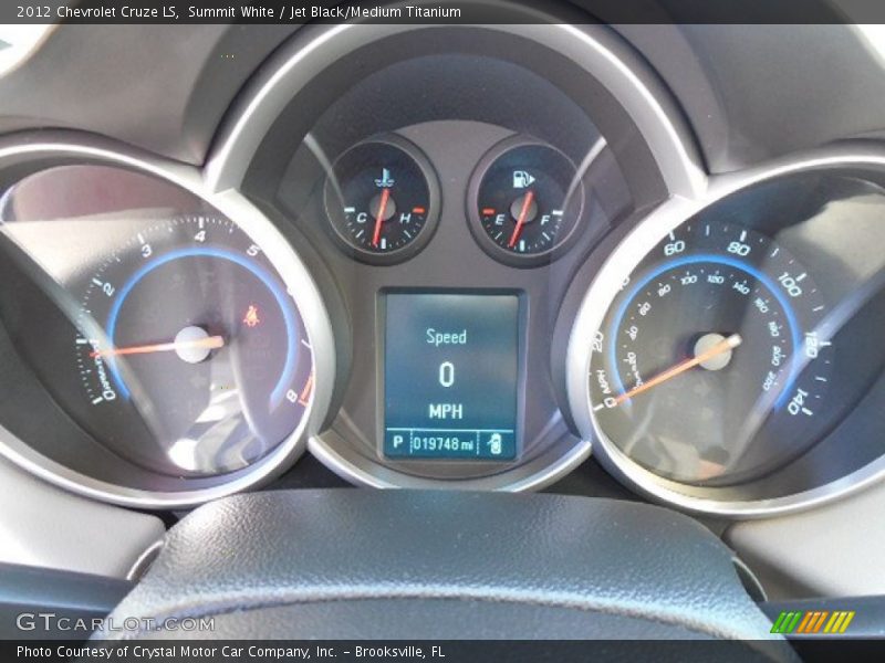 Summit White / Jet Black/Medium Titanium 2012 Chevrolet Cruze LS