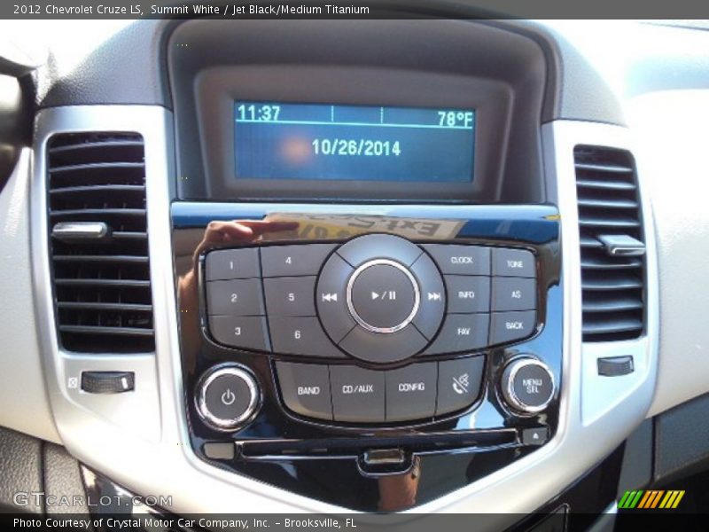Summit White / Jet Black/Medium Titanium 2012 Chevrolet Cruze LS