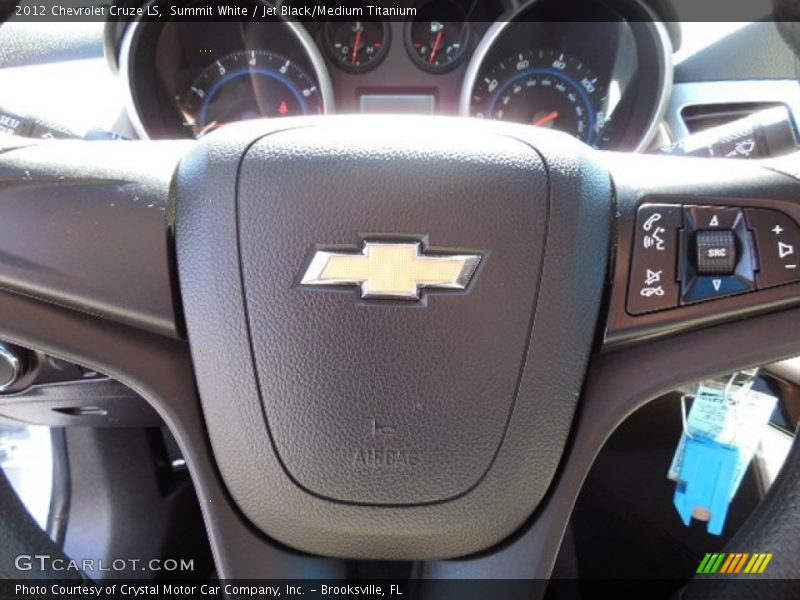 Summit White / Jet Black/Medium Titanium 2012 Chevrolet Cruze LS