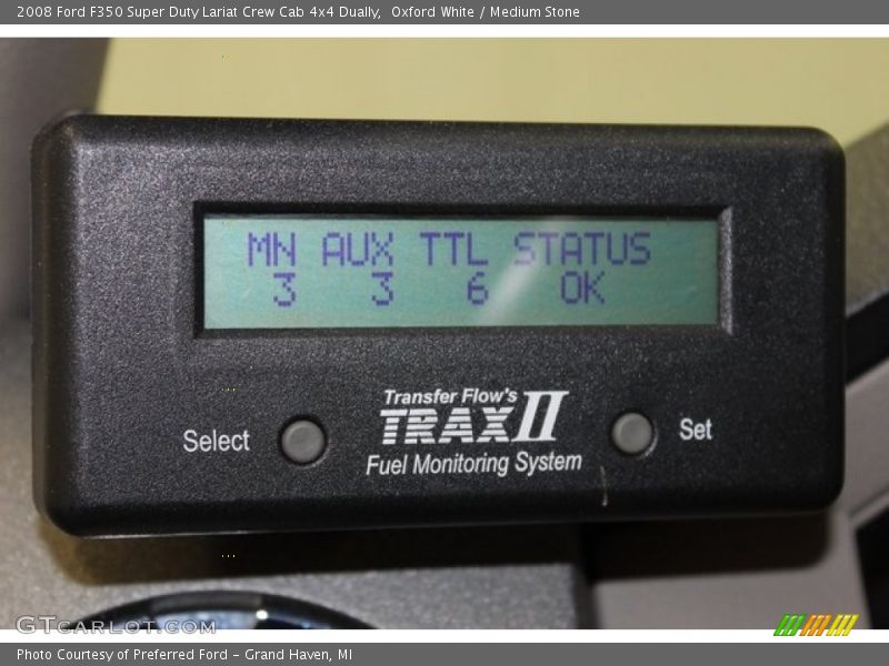 Oxford White / Medium Stone 2008 Ford F350 Super Duty Lariat Crew Cab 4x4 Dually