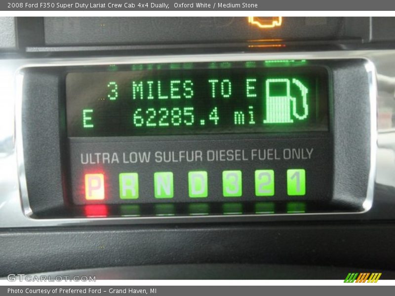 Oxford White / Medium Stone 2008 Ford F350 Super Duty Lariat Crew Cab 4x4 Dually