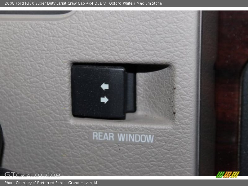 Oxford White / Medium Stone 2008 Ford F350 Super Duty Lariat Crew Cab 4x4 Dually