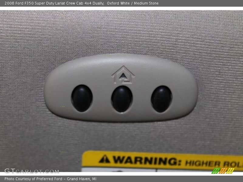 Oxford White / Medium Stone 2008 Ford F350 Super Duty Lariat Crew Cab 4x4 Dually