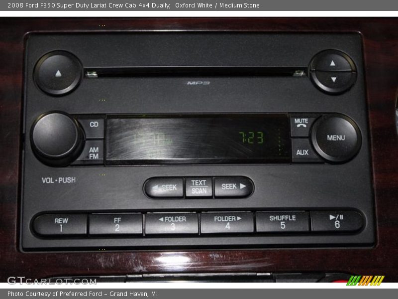 Oxford White / Medium Stone 2008 Ford F350 Super Duty Lariat Crew Cab 4x4 Dually
