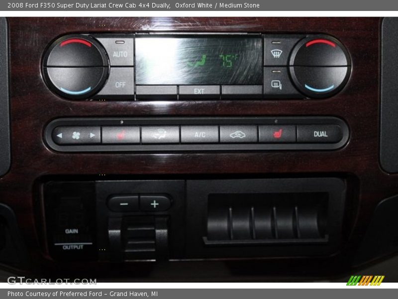 Oxford White / Medium Stone 2008 Ford F350 Super Duty Lariat Crew Cab 4x4 Dually