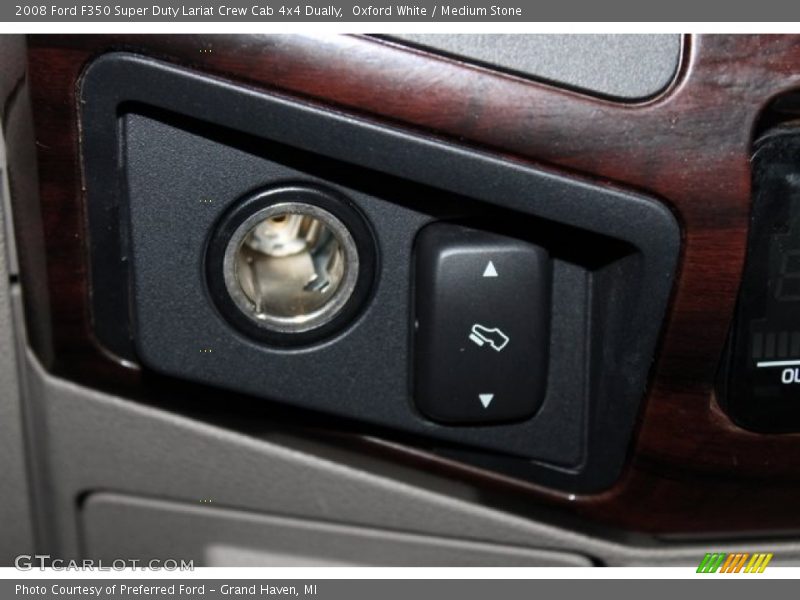 Oxford White / Medium Stone 2008 Ford F350 Super Duty Lariat Crew Cab 4x4 Dually