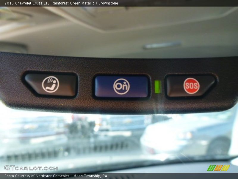 Rainforest Green Metallic / Brownstone 2015 Chevrolet Cruze LT
