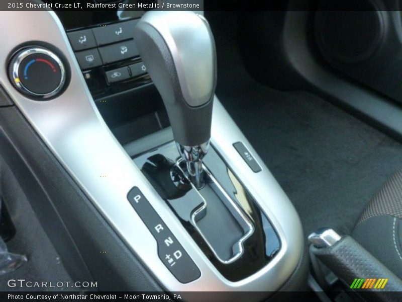 Rainforest Green Metallic / Brownstone 2015 Chevrolet Cruze LT