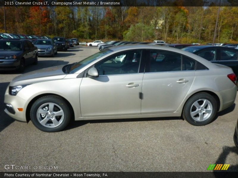 Champagne Silver Metallic / Brownstone 2015 Chevrolet Cruze LT