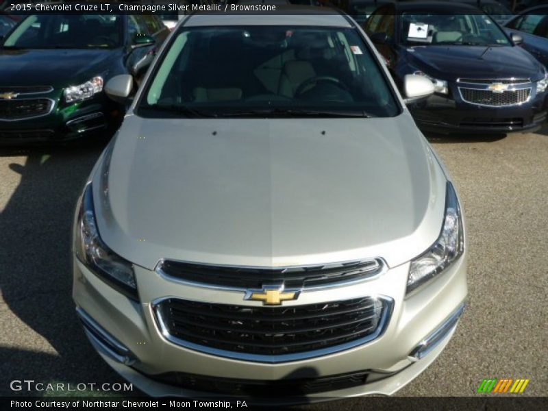 Champagne Silver Metallic / Brownstone 2015 Chevrolet Cruze LT