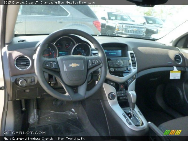 Champagne Silver Metallic / Brownstone 2015 Chevrolet Cruze LT