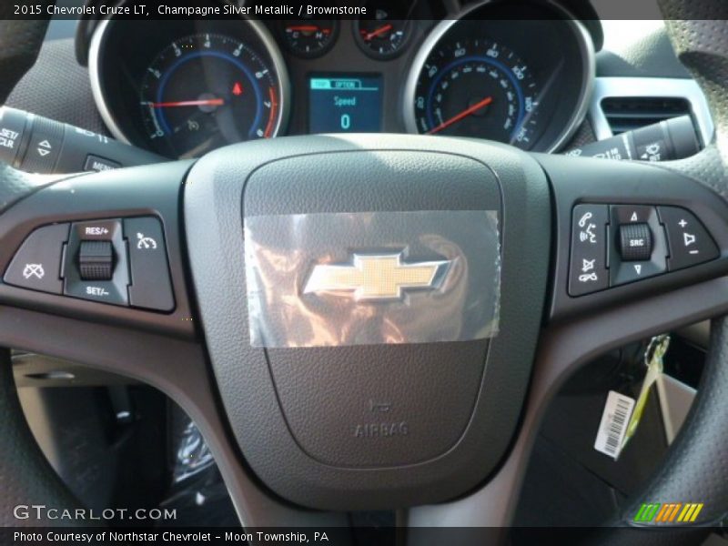 Champagne Silver Metallic / Brownstone 2015 Chevrolet Cruze LT