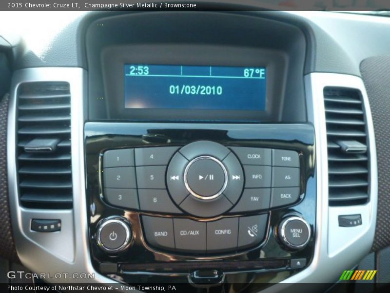 Champagne Silver Metallic / Brownstone 2015 Chevrolet Cruze LT
