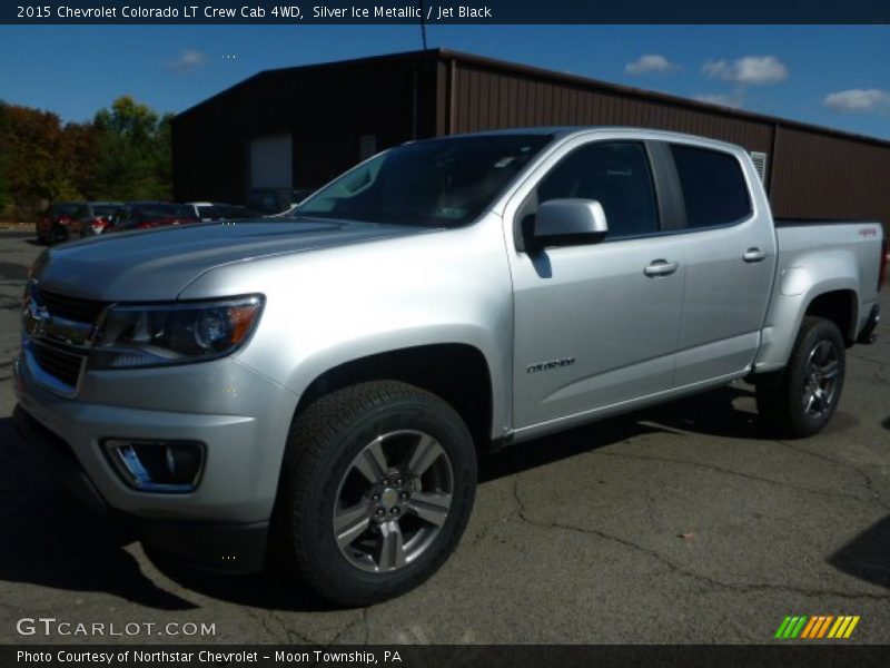 Silver Ice Metallic / Jet Black 2015 Chevrolet Colorado LT Crew Cab 4WD