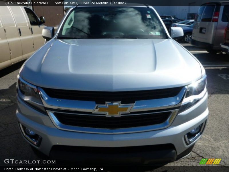 Silver Ice Metallic / Jet Black 2015 Chevrolet Colorado LT Crew Cab 4WD