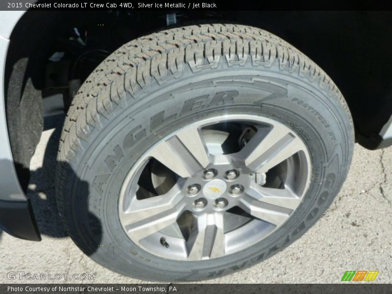 Silver Ice Metallic / Jet Black 2015 Chevrolet Colorado LT Crew Cab 4WD