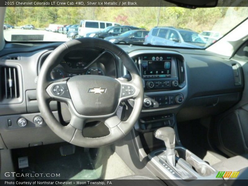 Silver Ice Metallic / Jet Black 2015 Chevrolet Colorado LT Crew Cab 4WD