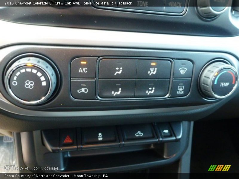 Silver Ice Metallic / Jet Black 2015 Chevrolet Colorado LT Crew Cab 4WD