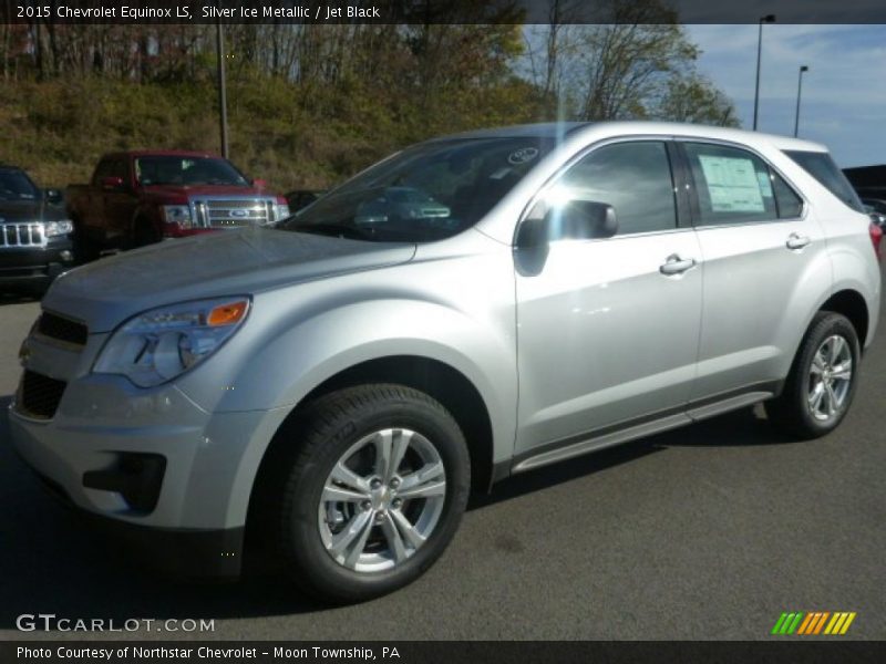 Silver Ice Metallic / Jet Black 2015 Chevrolet Equinox LS