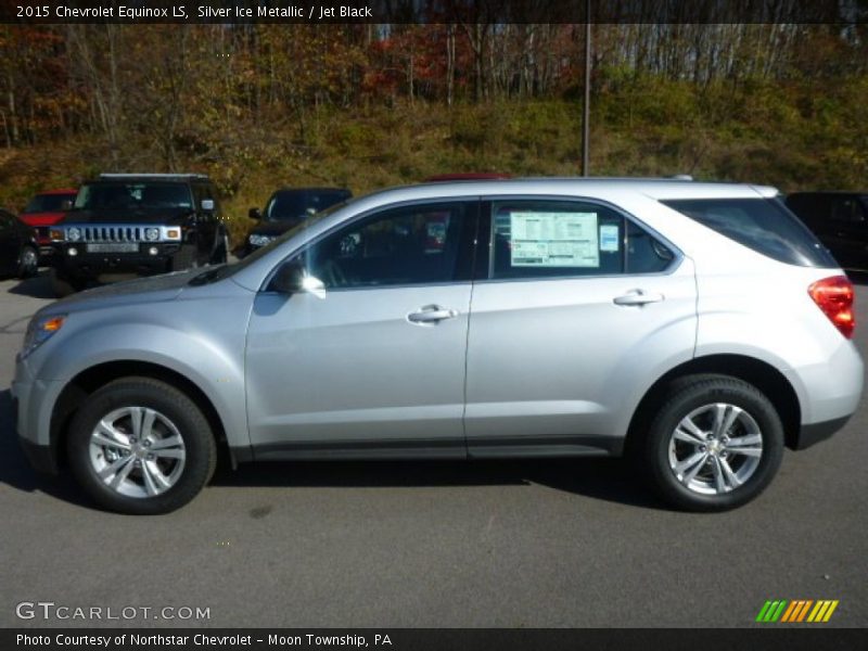 Silver Ice Metallic / Jet Black 2015 Chevrolet Equinox LS