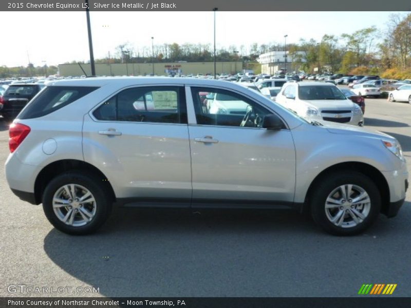 Silver Ice Metallic / Jet Black 2015 Chevrolet Equinox LS